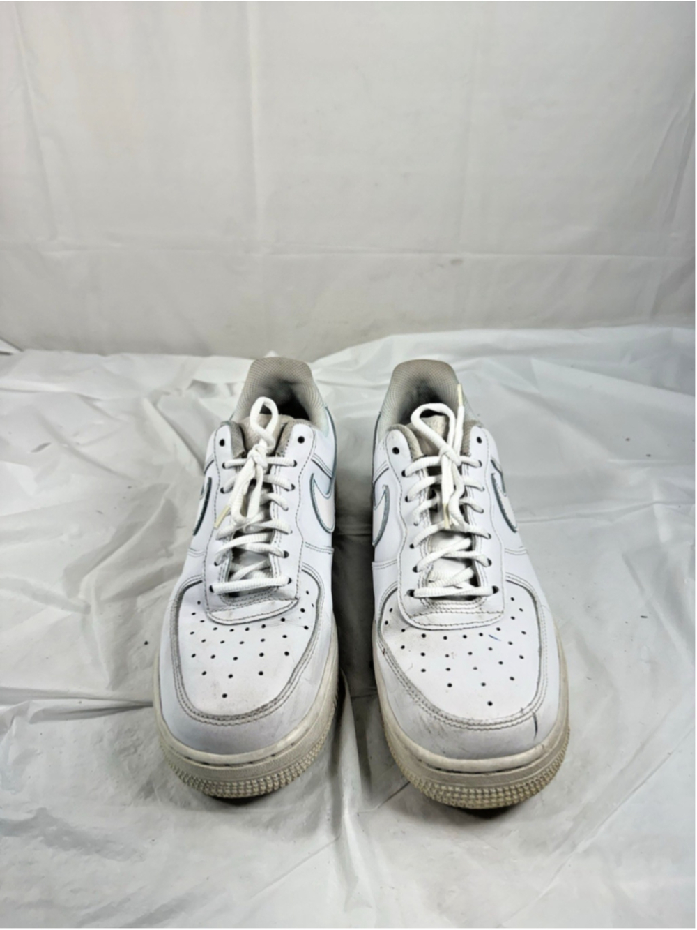 Nike Air Force 1 Womens Size 8 White Leather Casual Comfort Shoe 315116-112